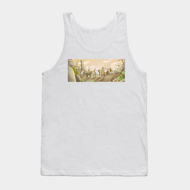 The Shoshone Hunting Party Tank Top by reynoldjay